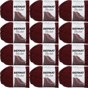Spinrite Bernat Blanket Big Ball Yarn Purple Plum 1 Pack of 12 Skein