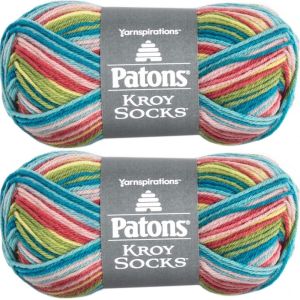 Spinrite Patons Kroy Socks Yarn Meadow Stripes 1 Pack of 2 Skein