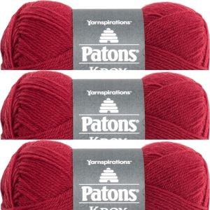 Spinrite Patons Kroy Socks Yarn Red 1 Pack of 3 Skein