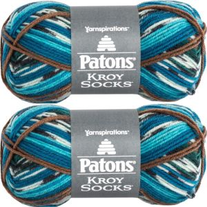 Spinrite Patons Kroy Socks Yarn Route 66 Jacquard 1 Pack of 2 Skein