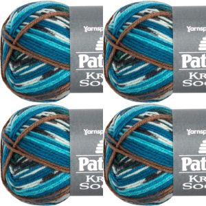Spinrite Patons Kroy Socks Yarn Route 66 Jacquard 1 Pack of 4 Skein