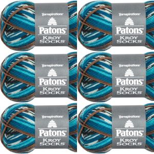 Spinrite Patons Kroy Socks Yarn Route 66 Jacquard 1 Pack of 6 Skein