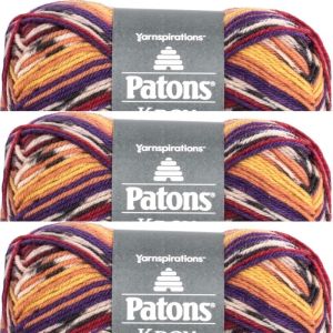 Spinrite Patons Kroy Socks Yarn Sunset Jacquard 1 Pack of 3 Skein