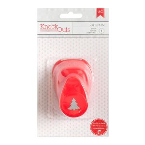 Knock Outs Deck the Halls Collection Christmas Mini Punch Christmas Tree 1 Inch