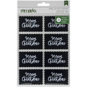 Stickers Christmas Chalkboard Label