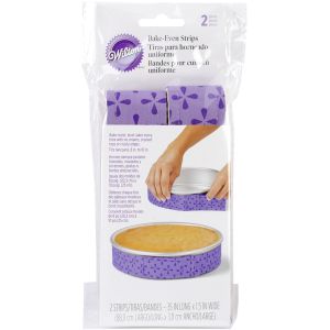 Wilton Bake Even Cake Strips 2Per Pkg 35 X 1.5 Inch 1 Pack of 2 Piece