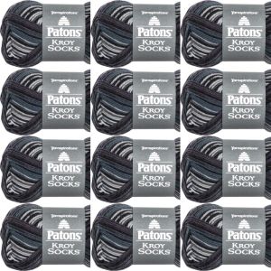 Spinrite Patons Kroy Socks Yarn Tourmaline Stripes 1 Pack of 12 Skein