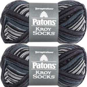 Spinrite Patons Kroy Socks Yarn Tourmaline Stripes 1 Pack of 2 Skein