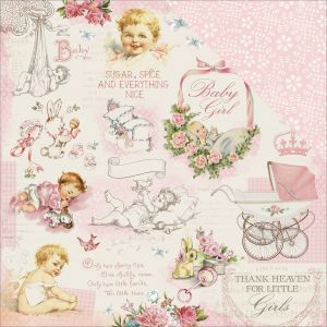 Peek A Boo 12 X 12 Inches Collection Double Sided Paper Tiny Tot