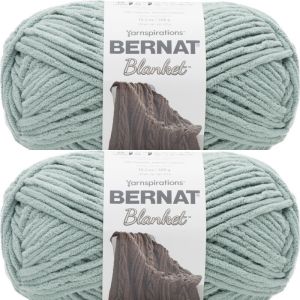 Spinrite Bernat Blanket Big Ball Yarn Smoky Green 1 Pack of 2 Skein