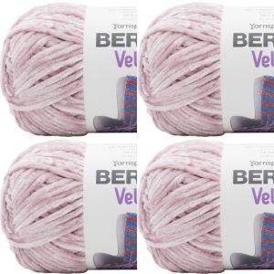 Spinrite Bernat Velvet Yarn Smokey Violet 1 Pack of 4 Skein