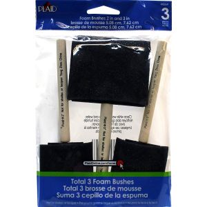 Plaid Brush Sets Foam Brush