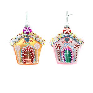 Darice Gingerbread House Ornament 4.35 inches Assorted Styles