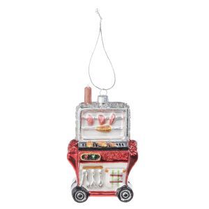 Darice Gas Grill Ornament Glass 5.25 inches