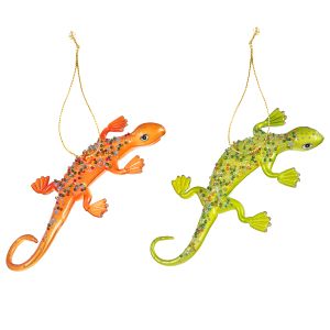 Darice Ornament Glass Gecko Assorted