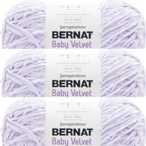 Spinrite Bernat Baby Velvet Big Ball Yarn Lilac Blooms 1 Pack of 3 Skein