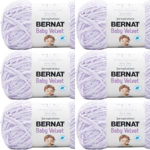 Spinrite Bernat Baby Velvet Big Ball Yarn Lilac Blooms 1 Pack of 6 Skein