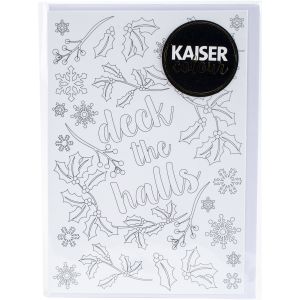 Kaiser Colour C6 Gift Card with Envelope Deck The Halls