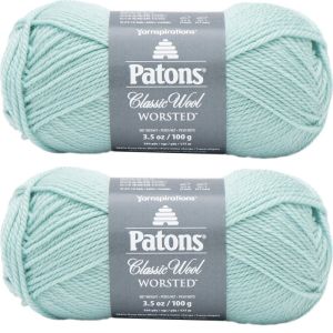 Spinrite Patons Classic Wool Yarn Misty Green 1 Pack of 2 Skein