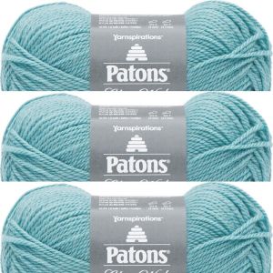 Spinrite Patons Classic Wool Yarn Teal Chalk 1 Pack of 3 Skein