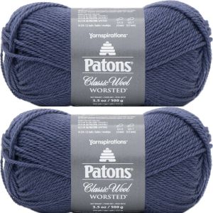 Spinrite Patons Classic Wool Yarn Indigo 1 Pack of 2 Skein