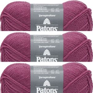 Spinrite Patons Classic Wool Yarn Rich Raspberry 1 Pack of 3 Skein