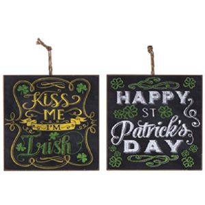 Darice Box Sign Says Kiss Me Happy St. Patricks Day St. Patrick Day