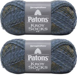 Spinrite Patons Kroy Socks FX Yarn Deep Sea 1 Pack of 2 Skein