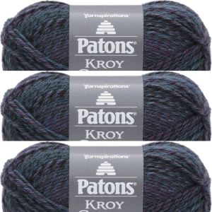 Spinrite Patons Kroy Socks FX Yarn Midnight 1 Pack of 3 Skein