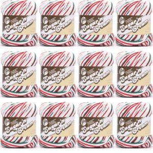 Spinrite Lily Sugar n Cream Yarn Ombres Super Size Mistletoe 1 Pack of 12 Skein