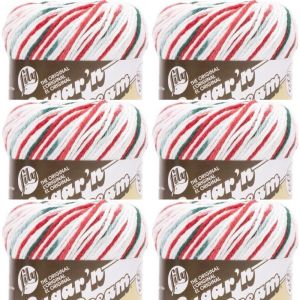 Spinrite Lily Sugar n Cream Yarn Ombres Super Size Mistletoe 1 Pack of 6 Skein