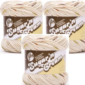 Spinrite Lily Sugar n Cream Yarn Ombres Super Size Sonoma 1 Pack of 3 Skein