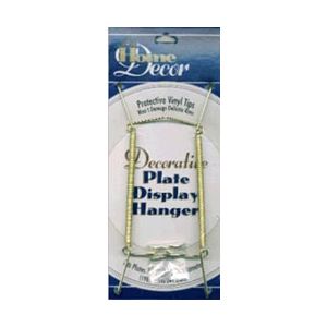 Darice 520264 Decorative Plate Display Hanger Expandable 7.5 inch to 9.5 inch Gold Tone
