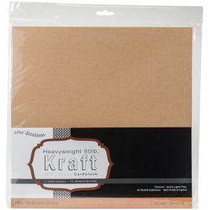 Canvas Cardstock 12 X12 Inches Kraft