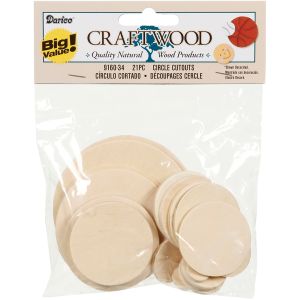 Wood Cutouts Circles Assortment