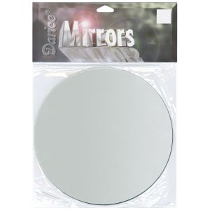 Darice 1633 86 Round Glass Mirror 1 Per Pkg 6 inch 