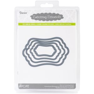 Embossing Essentials Dies Nesting Curved Rectangles