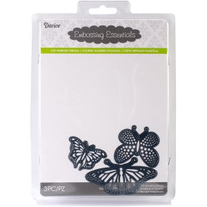 Darice Embossing Essentials Dies Butterflies 3 Per Pkg