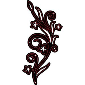 Embossing Essentials Dies Swirl with Leaves