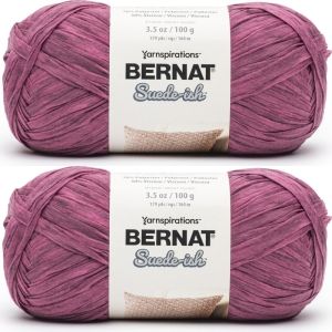 Spinrite Bernat Suede ish Yarn Beet 1 Pack of 2 Skein