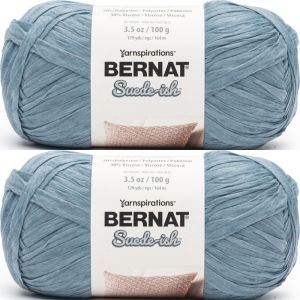 Spinrite Bernat Suede ish Yarn Denim 1 Pack of 2 Skein