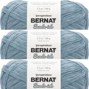 Spinrite Bernat Suede ish Yarn Denim 1 Pack of 3 Skein
