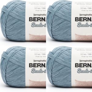 Spinrite Bernat Suede ish Yarn Denim 1 Pack of 4 Skein