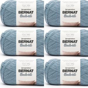 Spinrite Bernat Suede ish Yarn Denim 1 Pack of 6 Skein