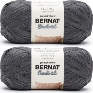 Spinrite Bernat Suede ish Yarn Soot 1 Pack of 2 Skein