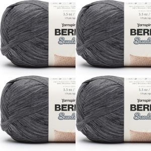 Spinrite Bernat Suede ish Yarn Soot 1 Pack of 4 Skein