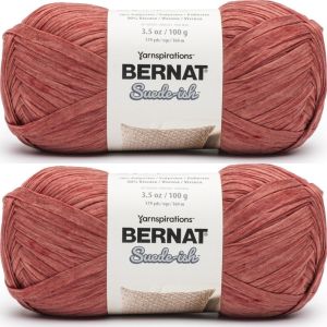 Spinrite Bernat Suede ish Yarn Garnet 1 Pack of 2 Skein
