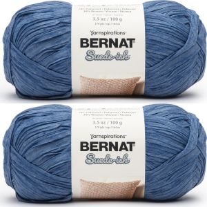 Spinrite Bernat Suede ish Yarn Ocean 1 Pack of 2 Skein