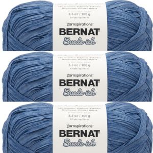 Spinrite Bernat Suede ish Yarn Ocean 1 Pack of 3 Skein