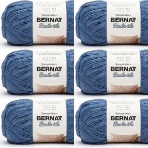 Spinrite Bernat Suede ish Yarn Ocean 1 Pack of 6 Skein
